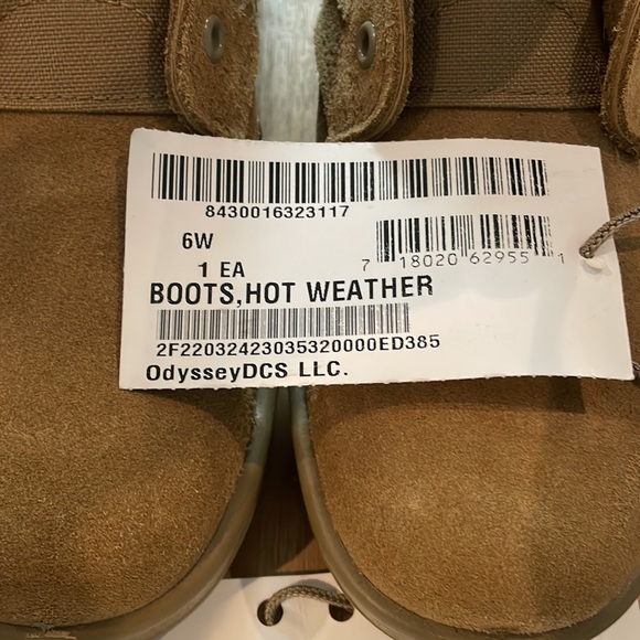 Army boots, hot weather size 6w - Picture 6 of 6